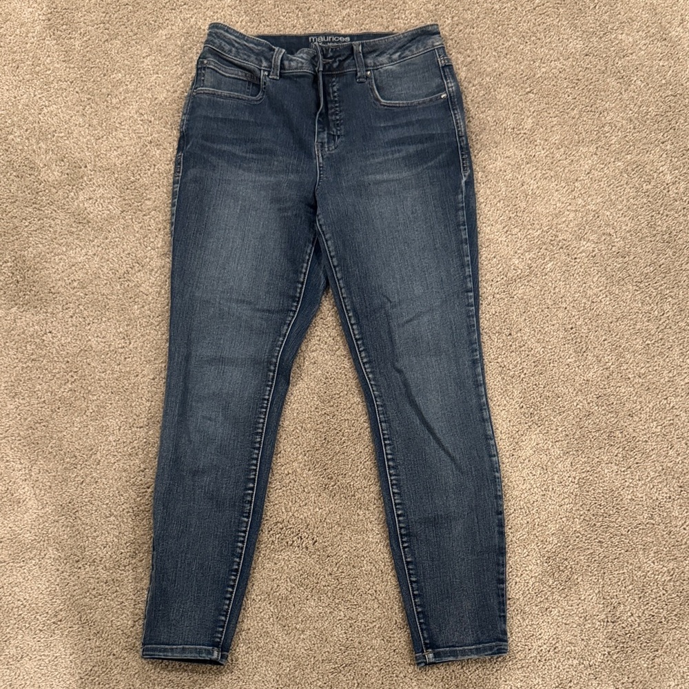 Maurices Women's Skinny Jeans - Dark Indigo Wash